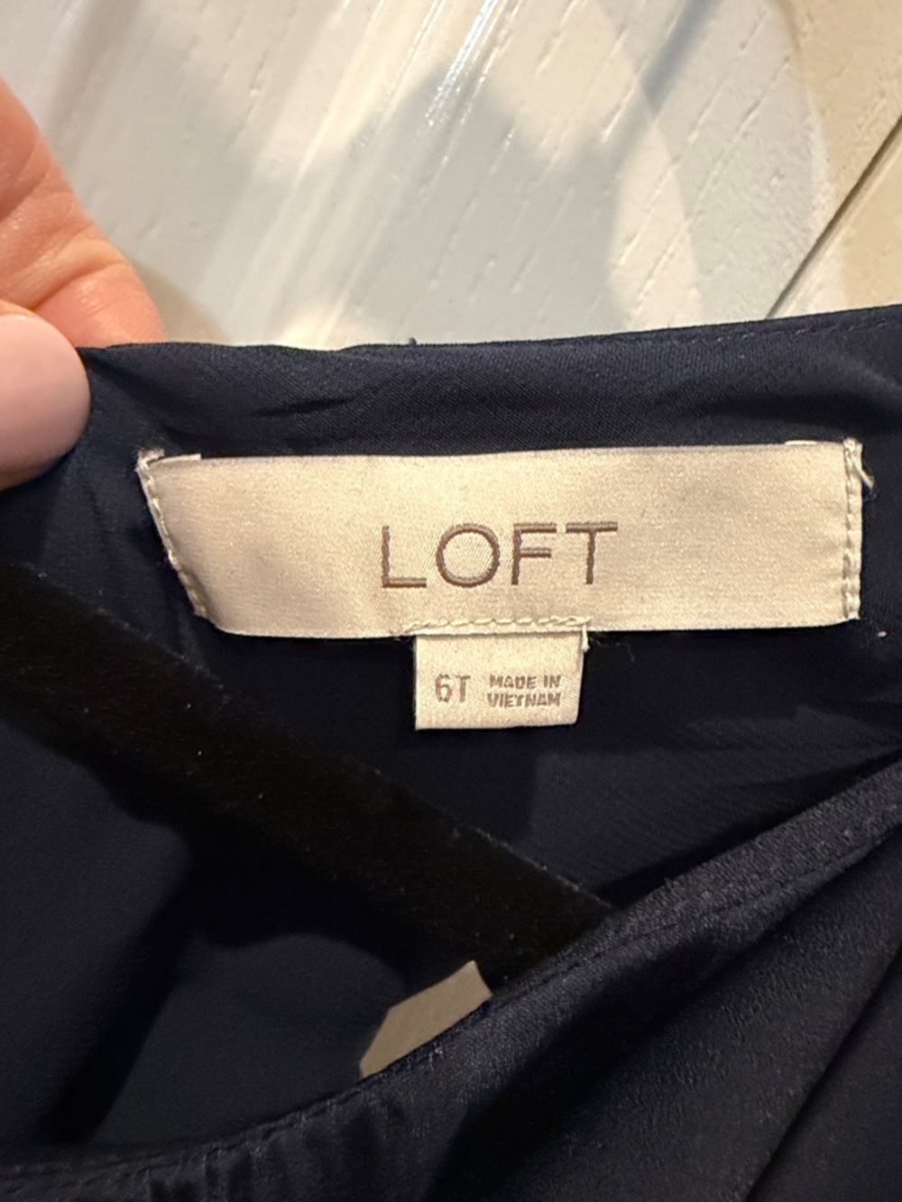 NWOT LOFT Navy Blue Maxi Dress with Flutter Sleeves
